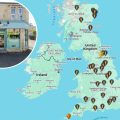 The Oyster Shell in Bath, pictured inset, makes the top 40 chip shop list. Pictures: NFFF/Google