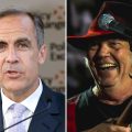 Mark Carney has received an endorsement from Neil Young, right, ahead of his headline show at Glastonbury in June. Pictures: Policy Exchange/Raph_PH