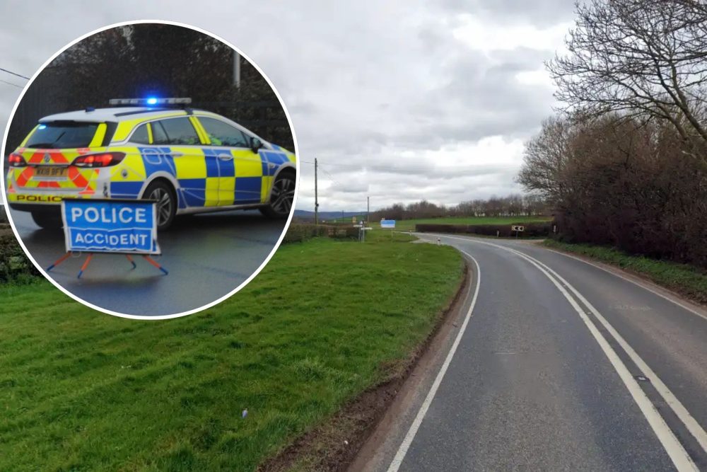 The crash happened on the A39 between Cannington and Nether Stowey. Picture: Google