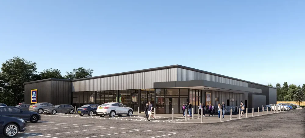 How the new Alsi store in Wellington could look, if plans are approved. Picture: Aldi UK