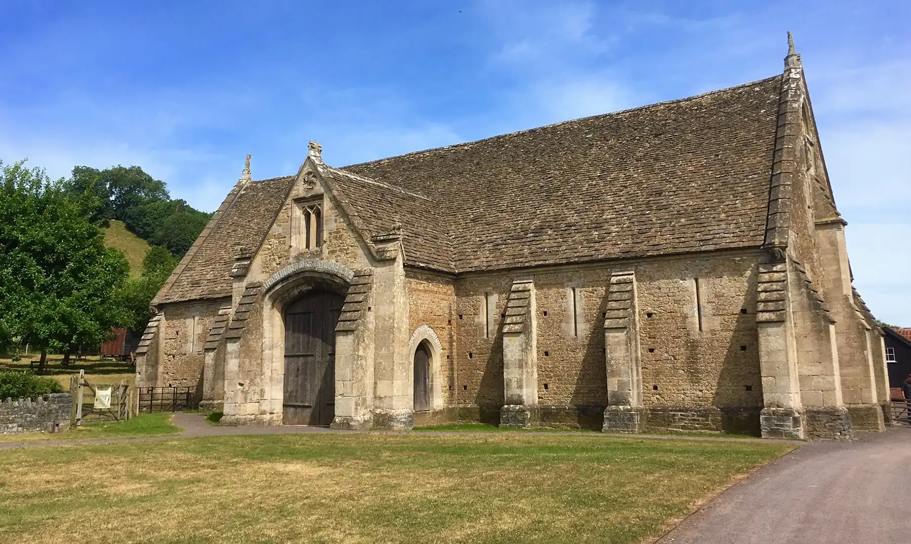 The 14th century Abbey Barn at the Somerset Rural Life Museum