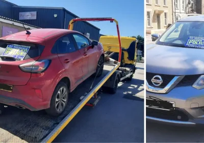 Vehicles were seized and arrests made during the operation along the A361 near Shepton Mallet and Frome. Pictures: Avon & Somerset Police