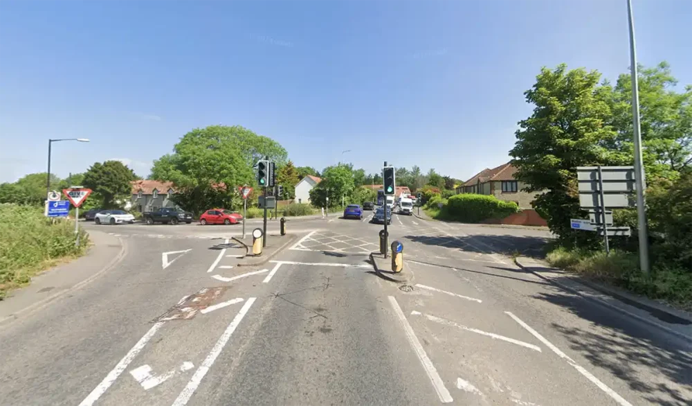 The plan will redesign the A370 Smallway junction at Congresbury. Picture: Google