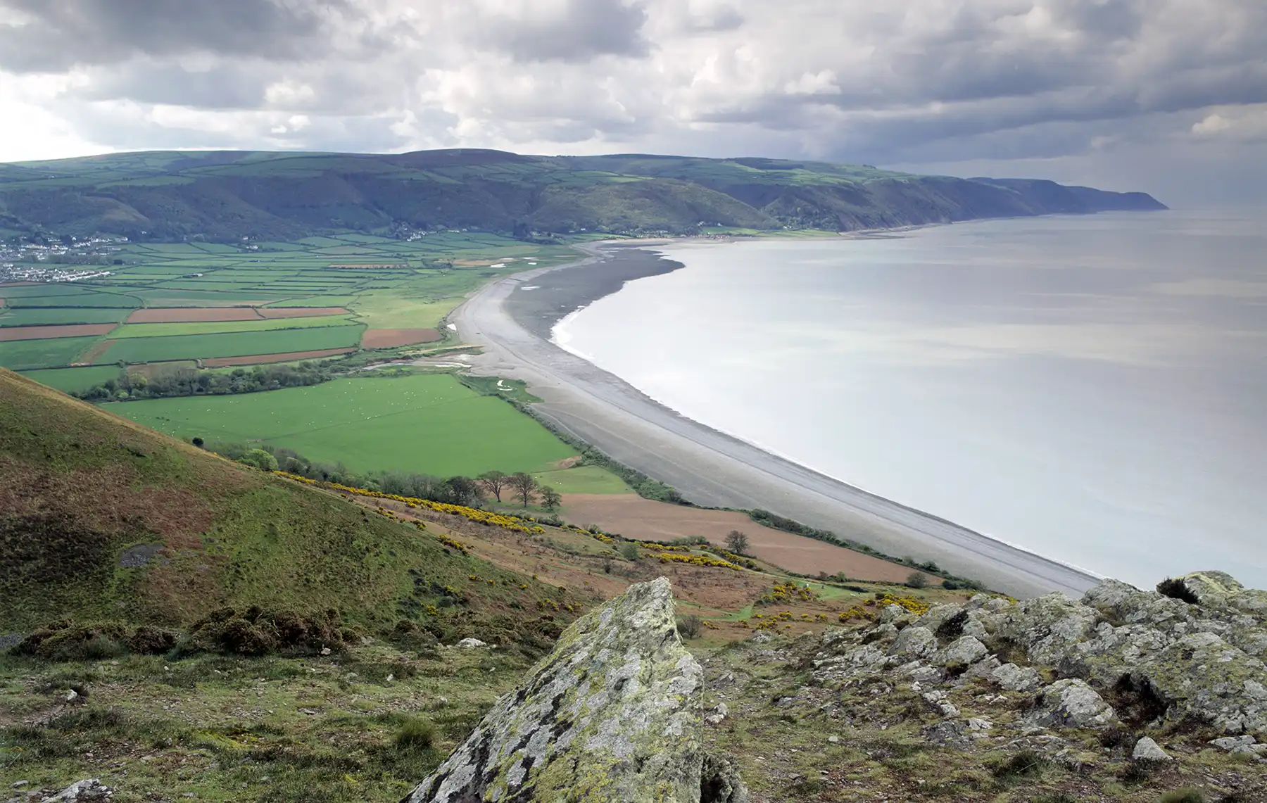 Bossington Beach in Somerset is on the South West Coast Path. Picture: National Trust