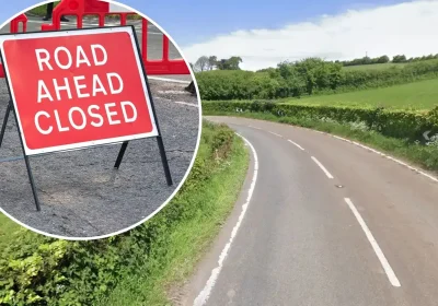 The A396 at Cutcombe Hill will be closed from May 15 to June 2 for roadworks. Picture: Google