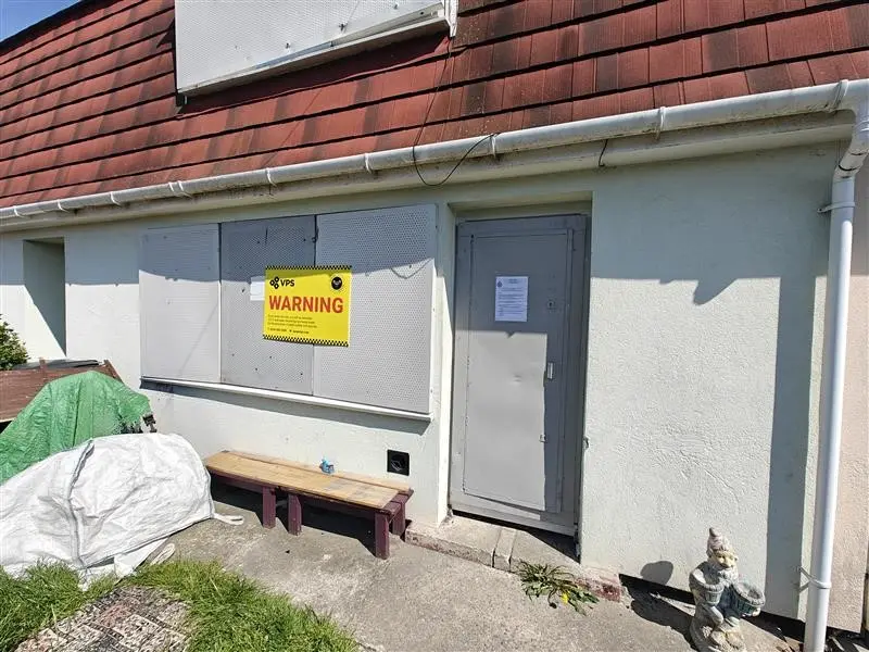 The property, in Fairfax Road, Bridgwater, has been boarded up for three months. Picture: Avon & Somerset Police
