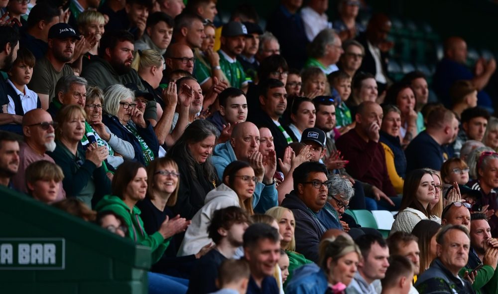 Fans at Huish Park Picture: Yeovil Town FB