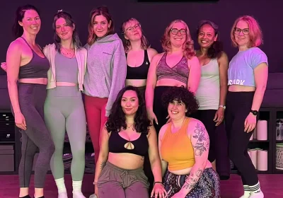 Participants at the Femme Flow class in Taunton