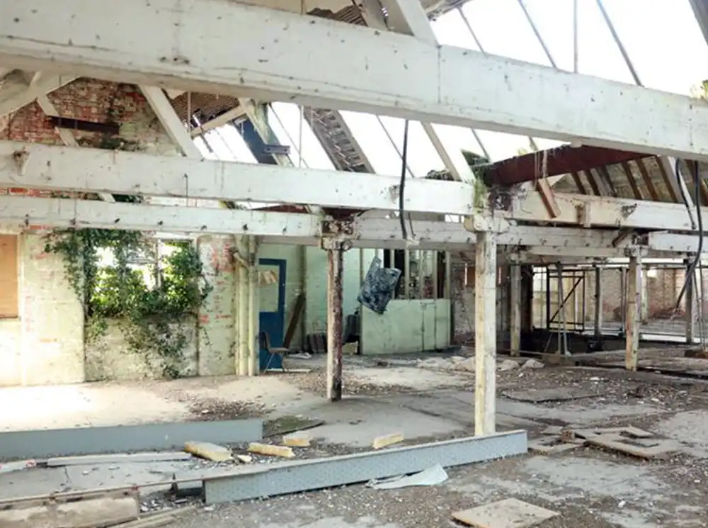 Work to make the building watertight and safe has been completed. Picture: Glastonbury Town Deal