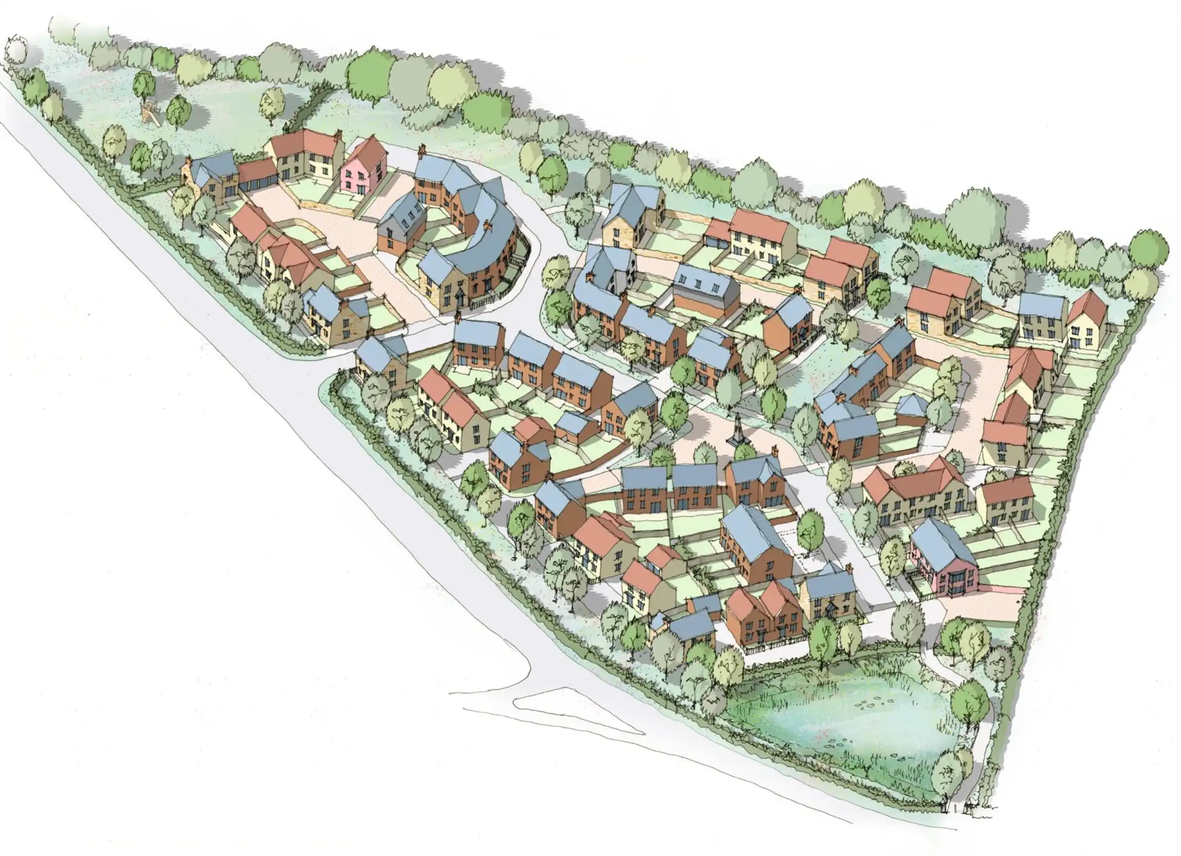 How the proposed development near Wellington could look. Picture: Polden Planning/Somerset Council