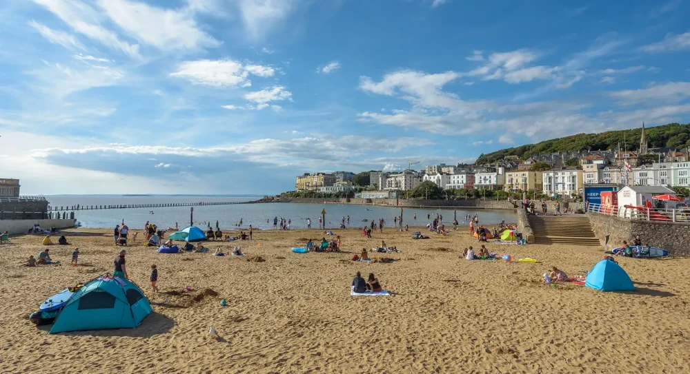 Marine Lake is set to get a major overhaul, if plans are approved. Picture: North Somerset Council