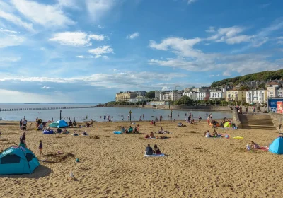 Marine Lake is set to get a major overhaul, if plans are approved. Picture: North Somerset Council