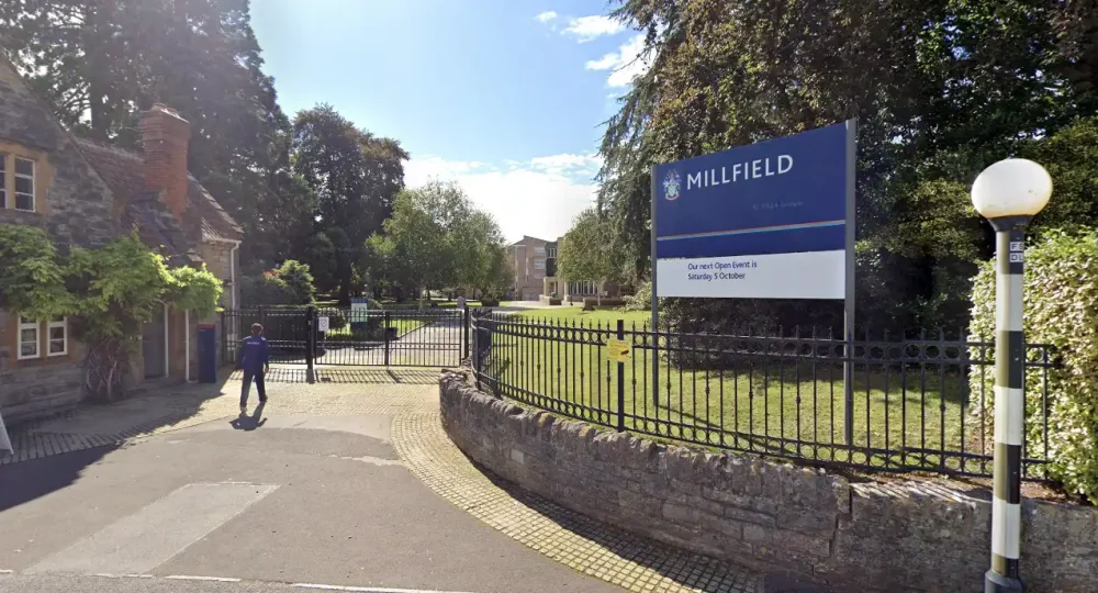 Emergency services were called to Millfield School, in Street, on the evening of Saturday, May 3. Picture: Google