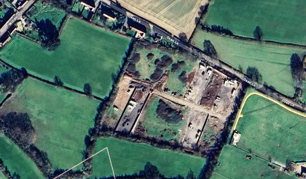 An application to change the use of the site, off Oxen Lane, North Curry, has been submitted. Picture: Google