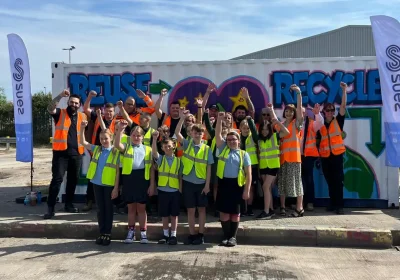 Somerset youngsters inspired the artwork in Bridgwater