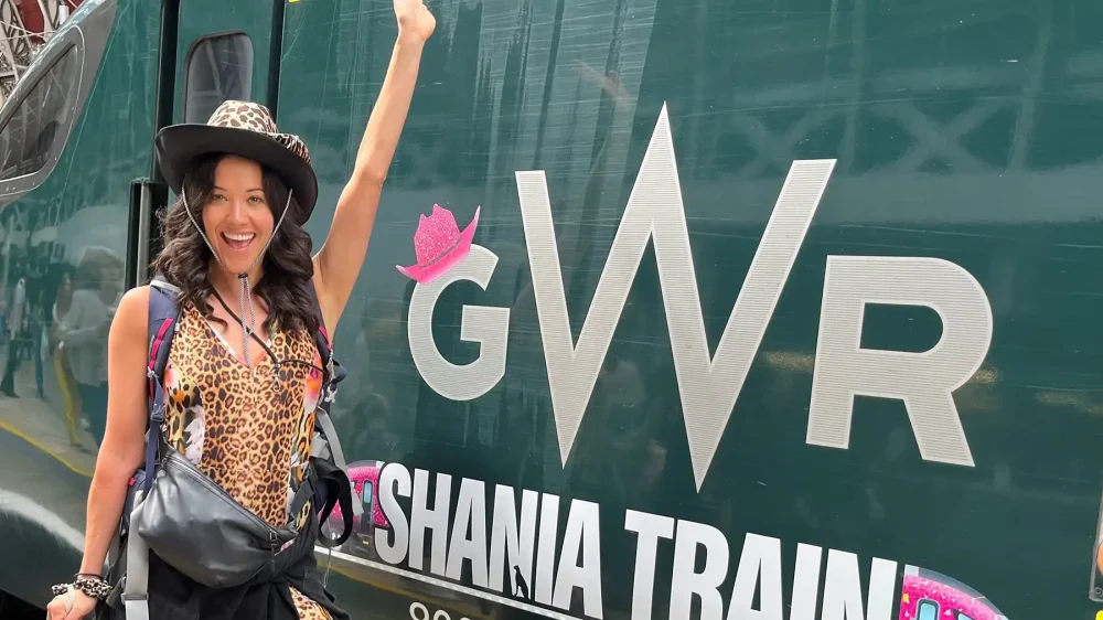 Glastonbury Festival goers took the Shania Train to Somerset last year. Picture: GWR