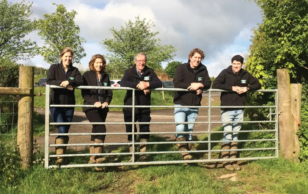 The Webber family, who founded and run Shearwell Data Limited, based on Exmoor. Picture: Mendip Media