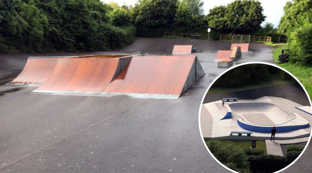 The current skatepark in Wells is "ageing", the application said. Picture: Salmon Planning Company/Somerset Council