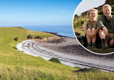 Middle Hope, near Weston-super-Mare, isamong locations in The Salt Path, starring Gillian Anderson and Jason Isaacs. Picture: National Trust