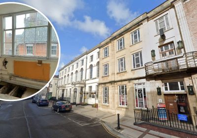 Parts of Bridgwater Town Hall have fallen into disrepair - and will be regenerated. Pictures: Google/Connolly Wellingham/Somerset Council