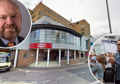 Somerset Council leader Bill Revans, top left, and YEovil MP Adam Dance, bottom right, have joined calls for clarity over the future of maternity services at YDH