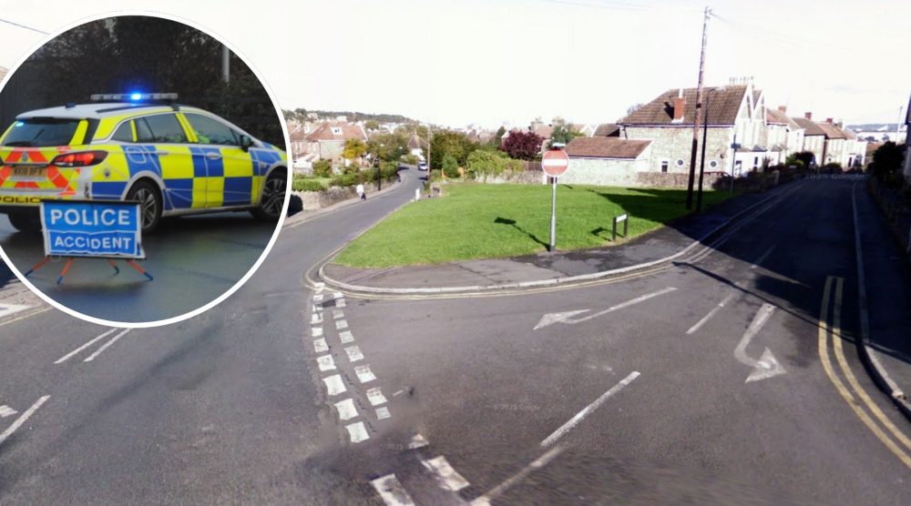 The incident unfolded at the junction of Rloath Road and Slade Road, Portishead. Picture: Google