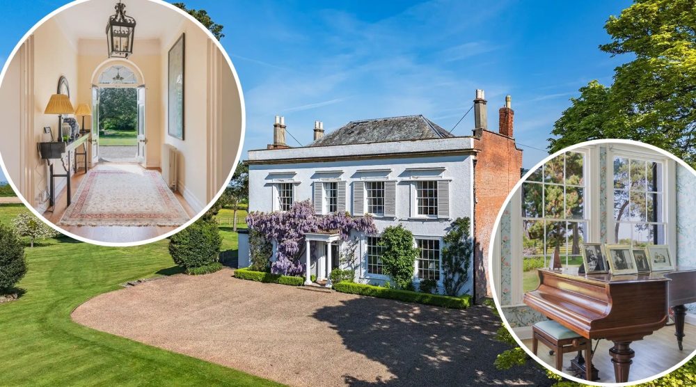 Fitzroy House, at Norton Fitzwarren, is described as 'the perfect Somerset home'. Pictures: Savills