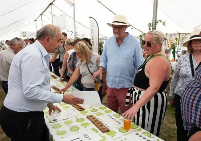 Showgoers enjoying some ciders at the recent event, near Shepton Mallet. Picture: Royal Bath & West Show