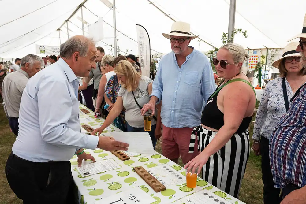 Showgoers enjoying some ciders at the recent event, near Shepton Mallet. Picture: Royal Bath & West Show