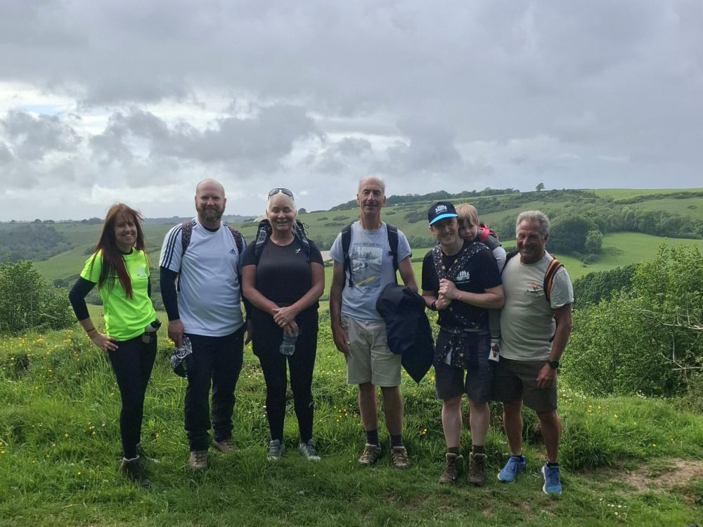 The walkers will travel from Weymouth to Wincanton - a 40-mile hike Picture: GYSUK