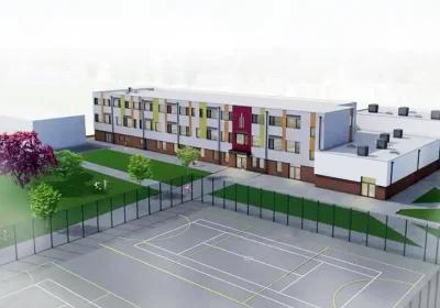 Caledonion Modular built the new building at Haygrove School in Bridgwater - before it was closed amid safety fears
