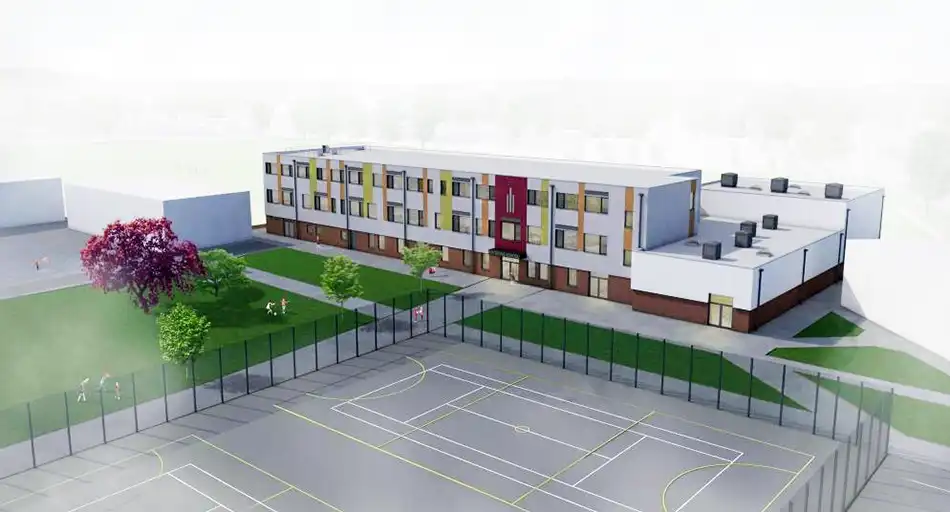 Caledonion Modular built the new building at Haygrove School in Bridgwater - before it was closed amid safety fears