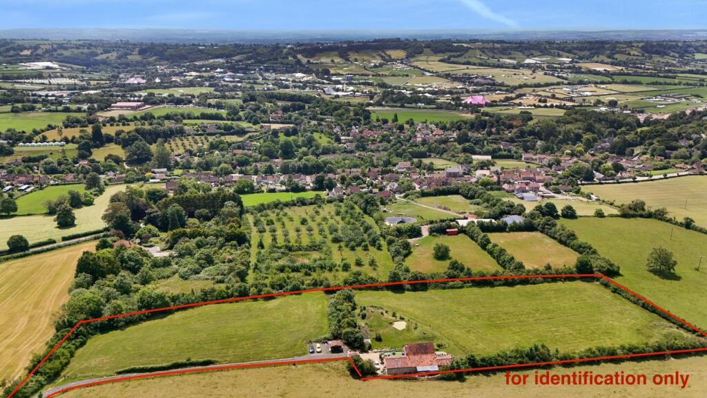 Trefelds Barn overlooks Pilton - and the Glastonbury Festival site