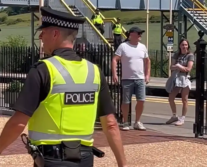 Officers have been at Castle Cary station this week ahead of Glastonbury. Picture: Avon & Somerset Police