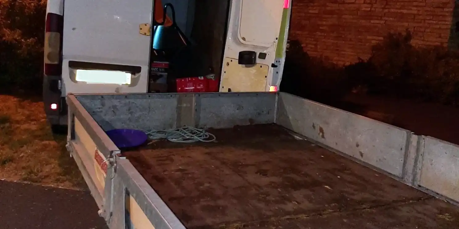 The van was spotted in Street and the police pursuit began... Pictures: Avon & Somerset Police