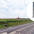 Two 'flagpole' signs are among those set to be installed at the new Lidl near Bridgwater. Pictures: Google/Whittam Cox/Somerset Council