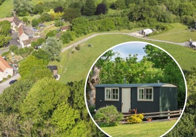 The Vobster Inn and Glamping on the Hill boasts two yurts and two shepherd huts