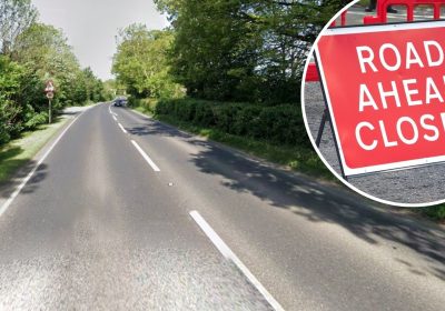 The A39 near Cossington is closed in both directions after the crash. Picture: Google