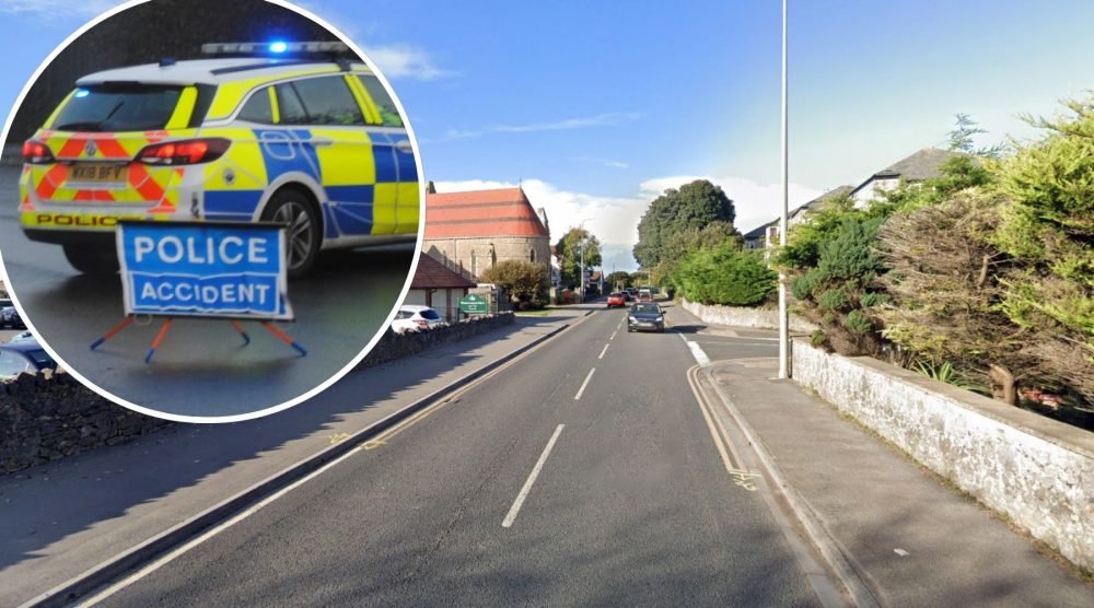 The crash happened in Uphill Road North, near the junction qwith Moorland Road. Picture: Google