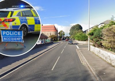 The crash happened in Uphill Road North, near the junction qwith Moorland Road. Picture: Google