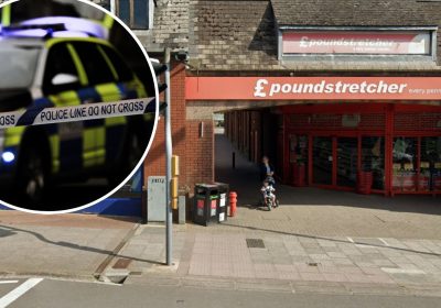 The attack happened in an alleyway between Poundstretchers and Coral, in Chard, police said. Picture: Google