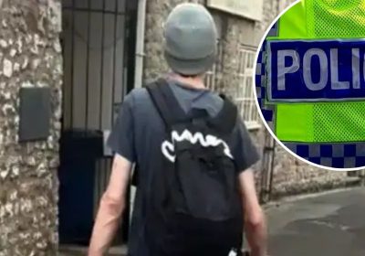 The incident unfolded in South Street, Wells, on Friday, police said. Picture: Avon & Somerset Police