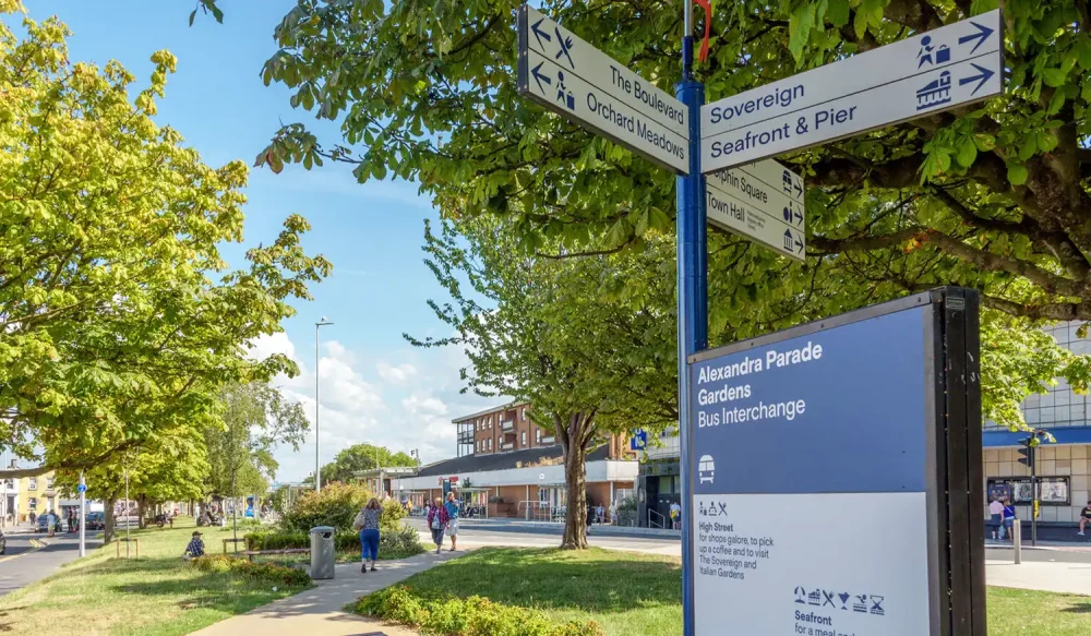 Signs are being upgraded in Weston-super-Mare. Picture: North Somerset Council