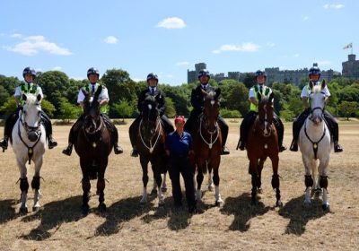 Police Horses from Avon & Somerset assisted with the state visit this week. Pictures: Avon & Somerset Police