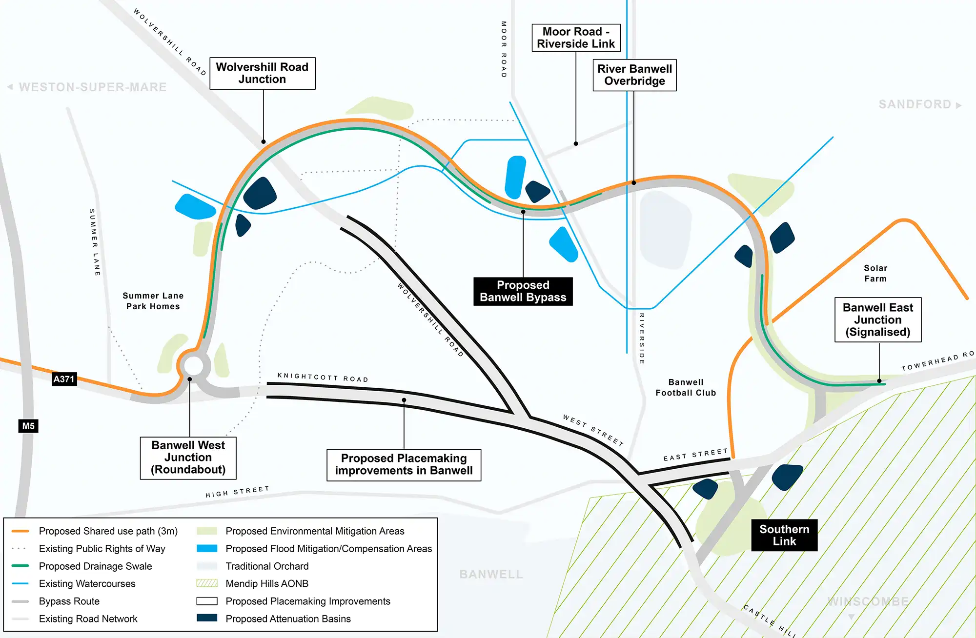 THe Banwell Bypass is set to open in spring 2027. Picture: North Somerset Council