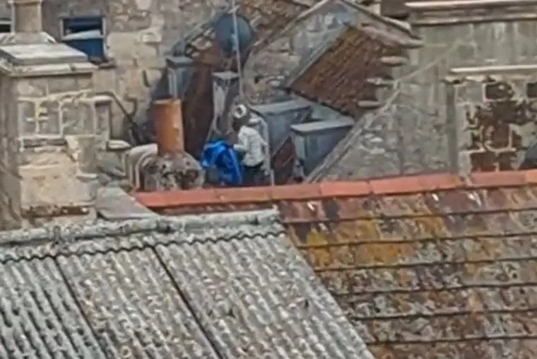 This person was seen on the roof of The Corridor shopping centre in Bath. Picture: Avon & Somerset Police