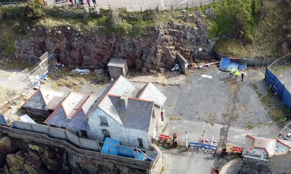 The second phase of work at Birnbeck Pier is underway. Picture: North Somerset Council