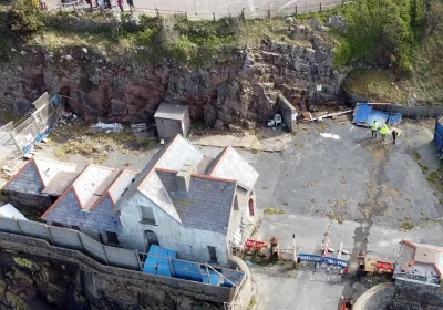 The second phase of work at Birnbeck Pier is underway. Picture: North Somerset Council