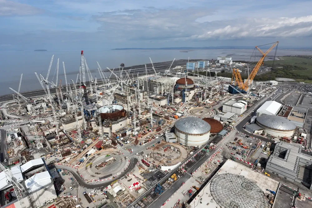 Thousands of workers are on-site at the huge Hinkley Point C project. Picture: EDF