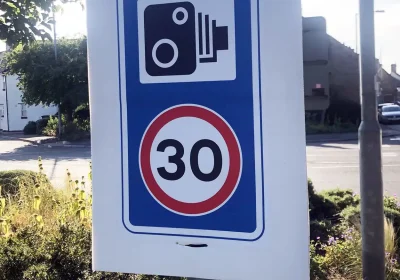An unofficial speed limit sign which has been removed in Crewkerne. Picture: Crewkerne Town Council
